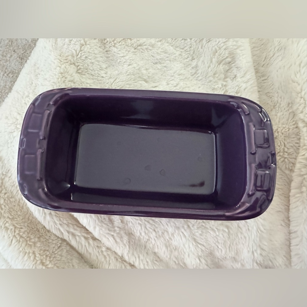 Longaberger Eggplant mini loaf pan